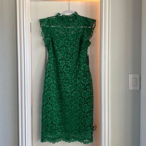 Now 33% OFF!!! Stunning NWT Emerald Green Lace Sheath Cocktail Dress Size 8